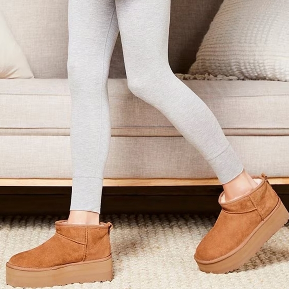 UGG Ultra Mini Platform Boots NEW! Chestnut! Women's 8 AUTHENTIC UGGS! - Picture 3 of 15